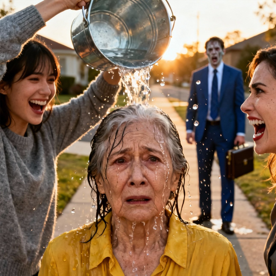 “LET’S SEE IF YOU LEARN YOUR LESSON,” the Daughter-in-Law Laughed—Certain No One Was Watching. What She Didn’t Know Was That Her Husband Had Just Walked Back Into the Room. In One Frozen Second, a Cruel Joke, Years of Quiet Humiliation, and a Carefully Hidden Pattern Were Exposed. What He Did Next Didn’t Involve Yelling or Violence—but It Shocked Everyone Present, Ended a Long-Running Power Game, and Permanently Changed the Family Dynamic in a Way No One, Least of All Her, Ever Saw Coming.