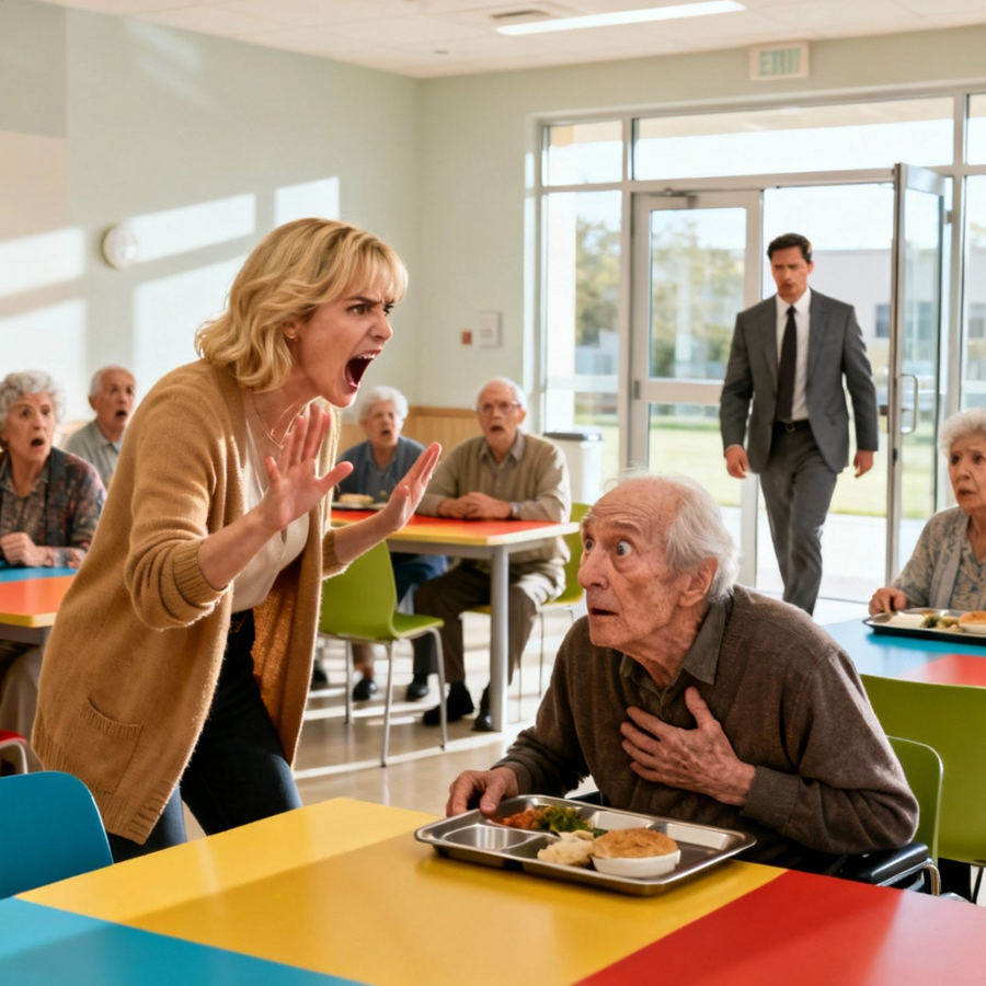 She Publicly Humiliated an Elderly Man, Mocking Him in Front of a Crowd and Treating Him Like He Was Worth Nothing—People Watched, Some Laughed, Others Looked Away. Then a Well-Dressed Millionaire Suddenly Appeared, Stopped Cold, and Asked One Question That Changed Everything. What He Discovered Next Exposed a Shocking Truth Hidden for Decades, Turned Arrogance Into Panic, Silenced an Entire Crowd, and Proved That the Man Everyone Dismissed Was the Last Person Anyone Should Have Underestimated.