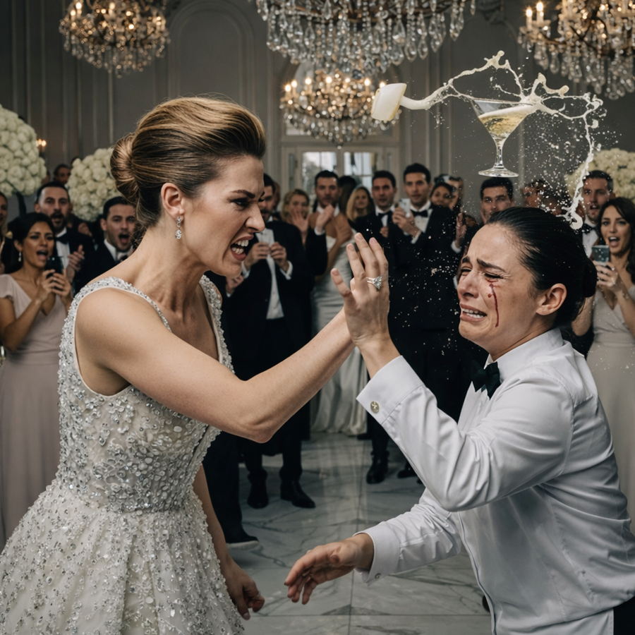 She Raised Her Hand in a Room Full of Guests, Cameras, and Crystal Chandeliers—Publicly Slapping the “Simple” Girl She Thought Was Nobody—Only to Discover Too Late That the Woman She Humiliated Was About to Become Her Own Sister-in-Law, a Twist So Brutal, So Public, and So Irreversible That It Shattered a Wedding, Exposed a Family, and Turned One Arrogant Moment Into a Lifetime of Regret
