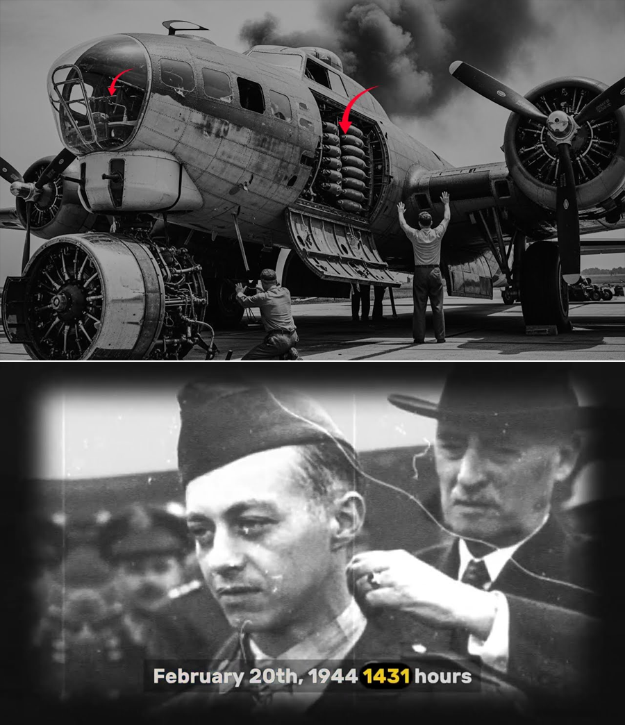 Germans Set This B-17 Ablaze With Live Bombs โ The Pilotโs One-Handed Escape Shocked History