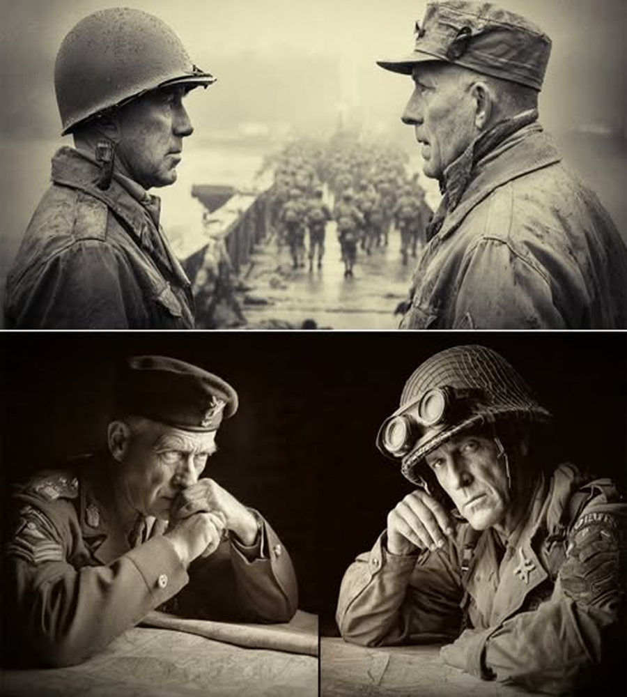 The Unspoken Sentence That Froze the Map Room: What Montgomery Truly Said When Patton Crossed the Rhine Firstโand How Silence Forged One of the Warโs Quietest Rivalries