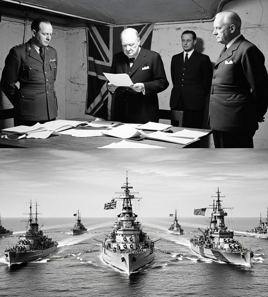 “Steel on the Horizon”: How Britain’s Top Wartime Leaders Secretly Recalculated Everything After Seeing American Carrier Power Transform the War Beyond 1942