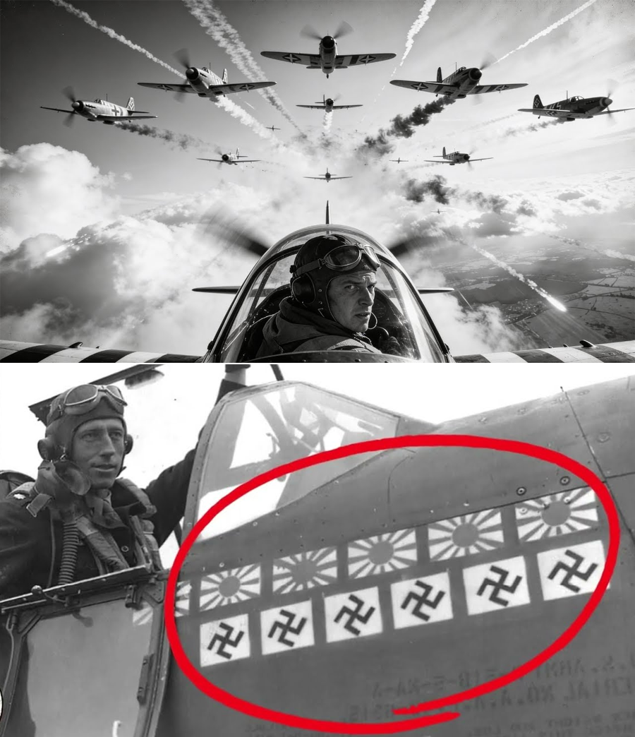 A Tarnished Lucky Charm, a Calm Breath, and a Trick of Wind: How One Pilot Turned Ten Messerschmitts Into a Spinning Trap Above the Sea Without Losing His Nerve