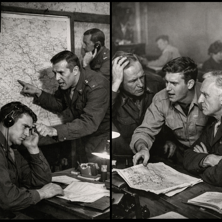 “He’s Gone Off the Map”: The Night Allied Intelligence Lost Patton’s Trail—and the Quiet, Dangerous Words They Spoke Before the Front Line Found Him Again