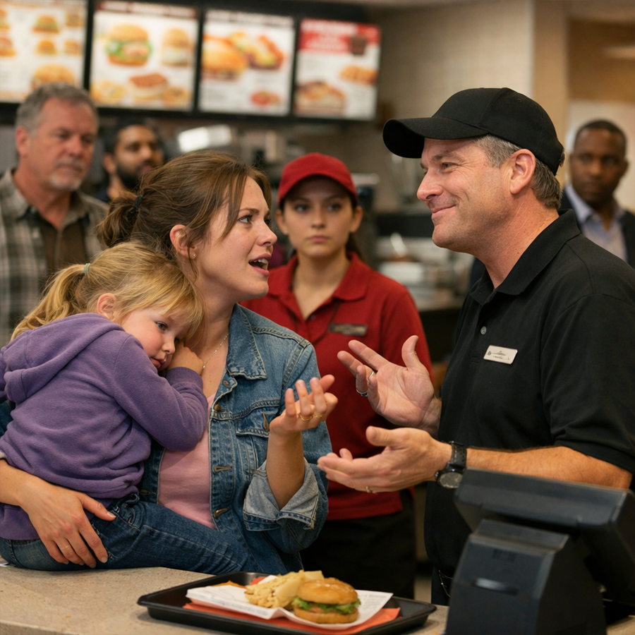 She Only Asked for Food for Her Daughter—The Manager Mocked Her in Front of Everyone, Not Knowing the Quiet Customer in the Corner Was the CEO Who Owned It All