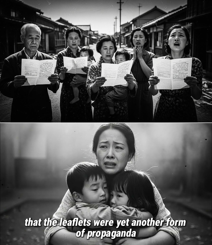 Paper Snow Over Quiet Streets: The Day Surrender Leaflets Warned Japan of โA New Bomb,โ and Ordinary People Whispered Answers That Changed Everything