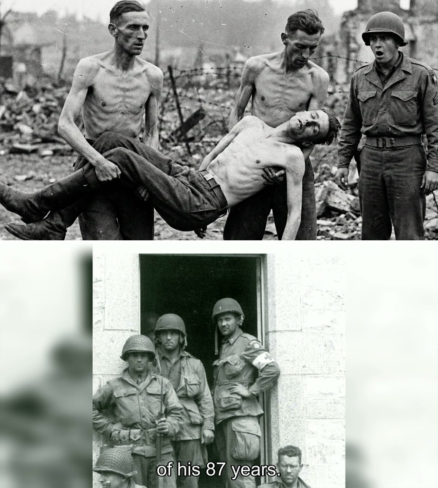 Skeletal German teens barely carried their friend. The US Sergeant SHOCKED everyone!