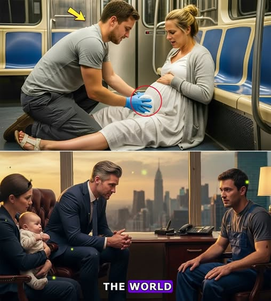 A Rush-Hour Subway Birth, a Broke Single Dad’s Steady Hands, and the Shocking Return of a CEO’s Missing Wife That No One Saw Coming