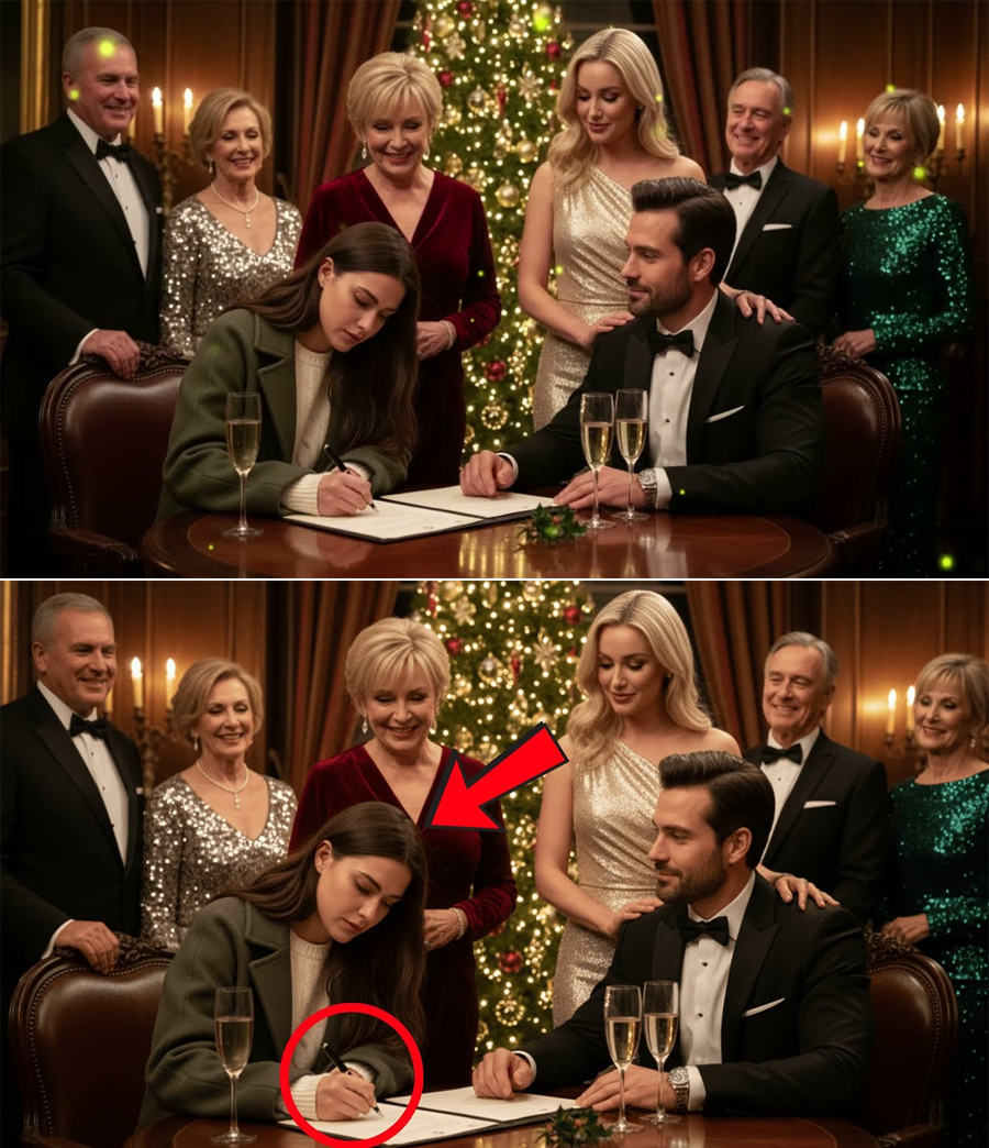 She Signed the Divorce Papers in Tears at the Christmas PartyโNever Knowing the Quiet Man Beside Her Was a Disguised Millionaire About to Change Everything