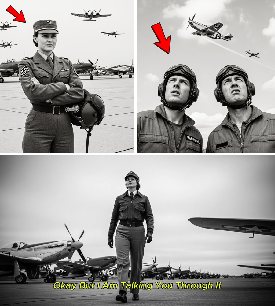 They Laughed at the Captured Luftwaffe Woman on a Muddy Allied Airfield—Until a Failing P-51, a Dangerous Bet, and One Perfect Takeoff Silenced Every Voice