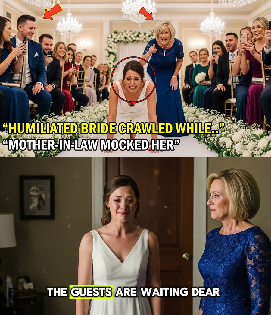 She Was Ordered to Crawl Down the Aisle Like a Test of “Obedience”—But the Bride Smiled, Did It Calmly, and Unleashed a Quiet Plan That Left the Whole Room Speechless