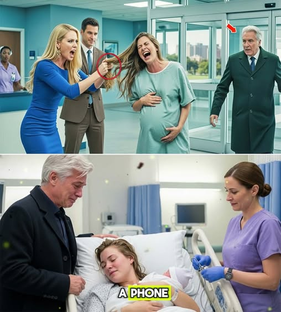She Lashed Out at a Pregnant Woman Inside a Hospital, Driven by Quiet Jealousy—Never Realizing the Child’s Grandfather Was the One Man With the Power to End Her Carefully Built Life