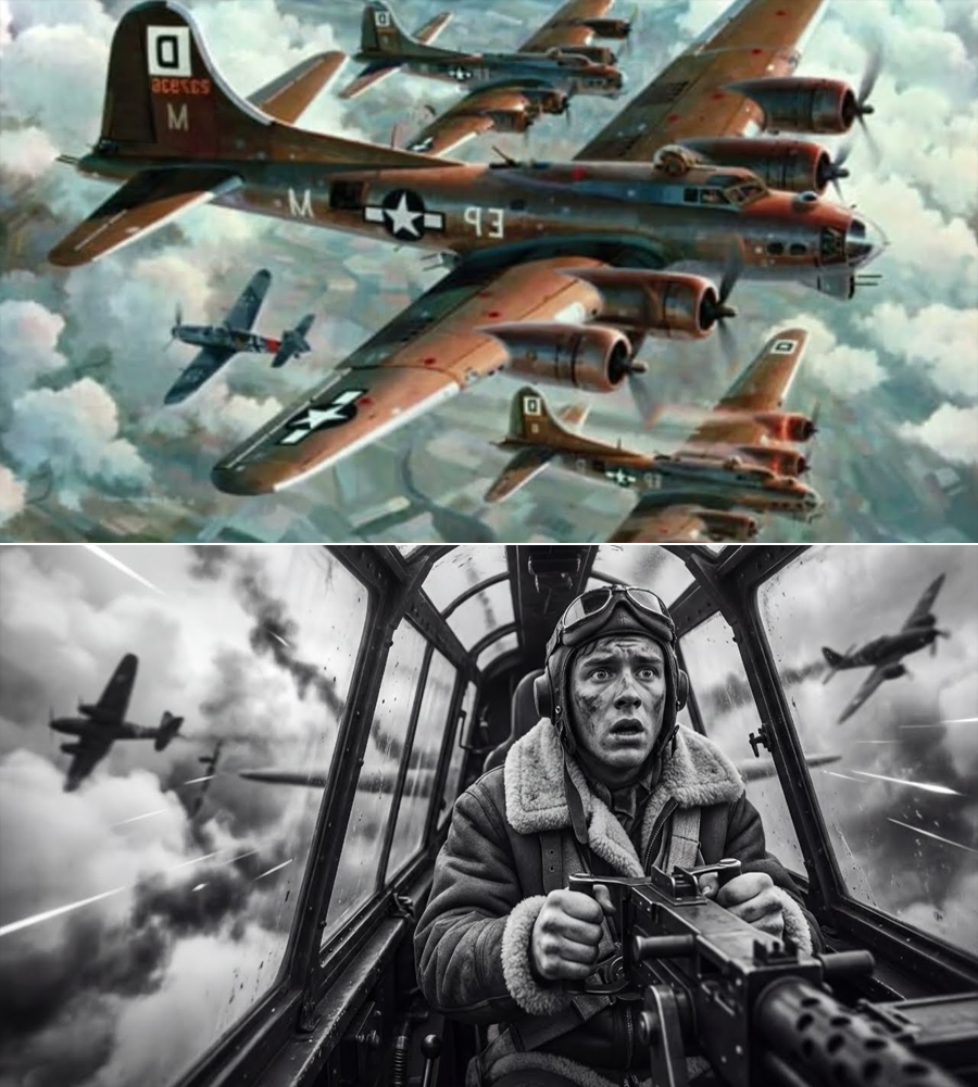 A Blind Panic Attack Made This Gunner Fire Randomly — He Hit 9 Enemy Planes Nobody Else Could See