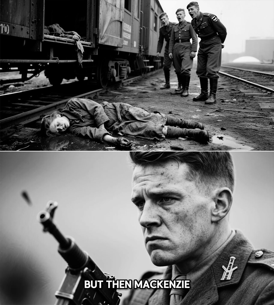 A silent train sat abandoned on a bomb-scarred siding—no lights, no guards, no paperwork