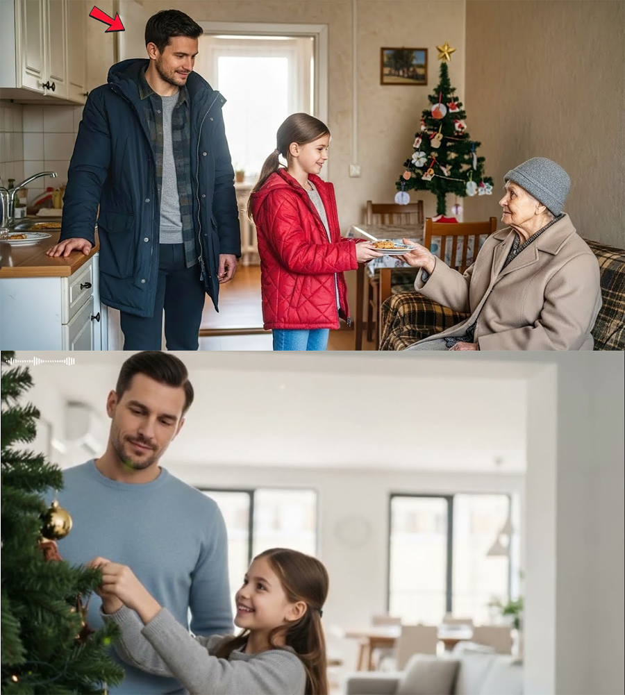 Single Dad Helps a Lost Old Woman on Christmas Eve — Next Morning, His Life Changes Forever