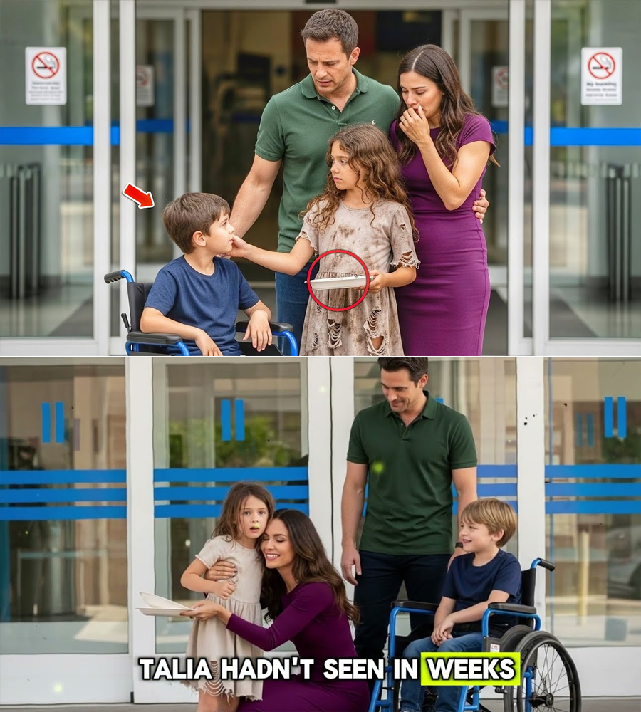 A Shivering Street Girl Brushed Their Silent Son’s Hand for One Second—Then He Spoke a Name No One Had Ever Taught Him, and Their Whole Life Cracked Open