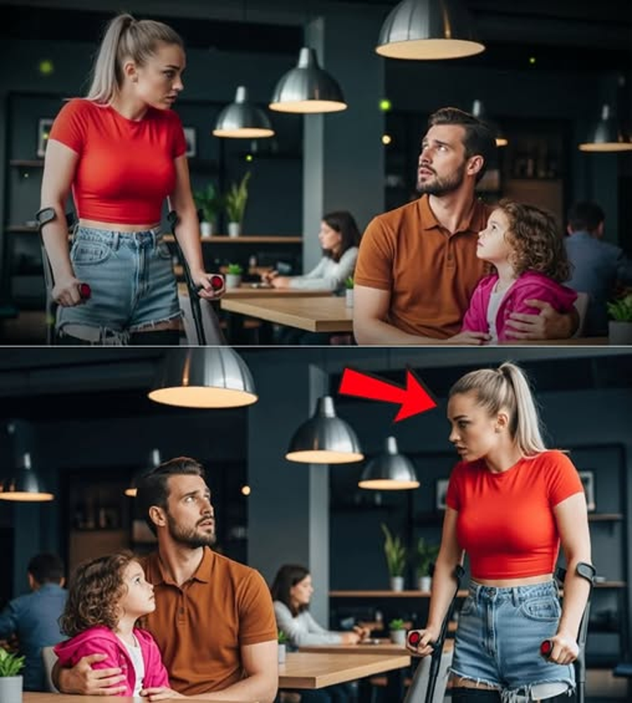 She Asked to Share His Rainy-Café Table