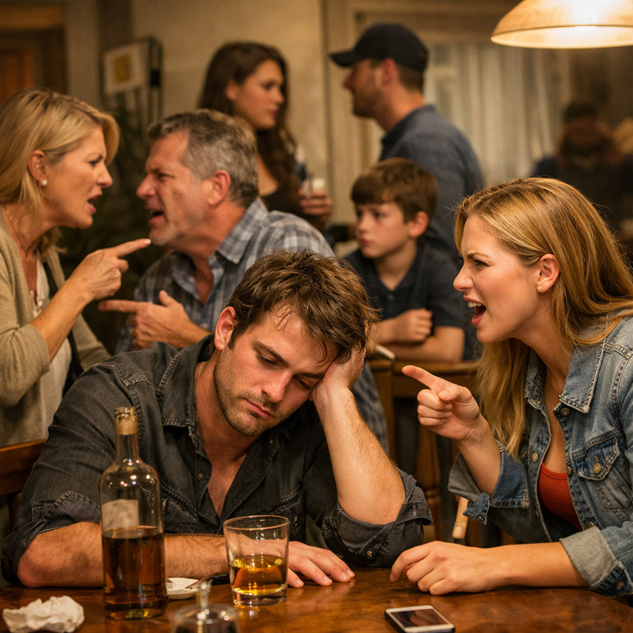 As I Tried to Leave, the Waitress Locked the Door and Whispered, “Promise You Won’t Pass Out”—Then My Husband Walked In Smiling, and Everyone in the Room Turned Against Me at Once.