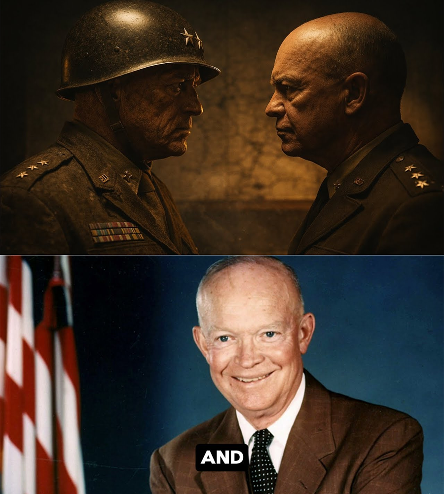“Eisenhower’s Surprising Reaction When George S. Patton Reached Bastogne First: A Historic Turning Point in World War II”