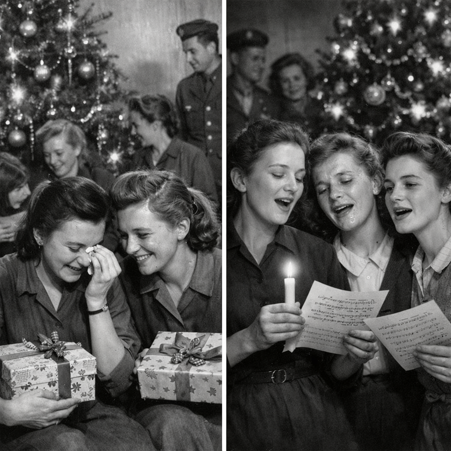 When Enemy Lines Fell Silent: How German Women Prisoners of War Faced Their First American Christmas and Found Unexpected Humanity Amid Suspicion, Tears, and Quiet Redemption