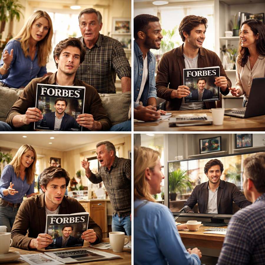 My Parents Said It Was “Time to Grow Up and Get a Real Job”—Then a Forbes Interview Named Me, and Their Silence Spoke Louder Than Any Apology