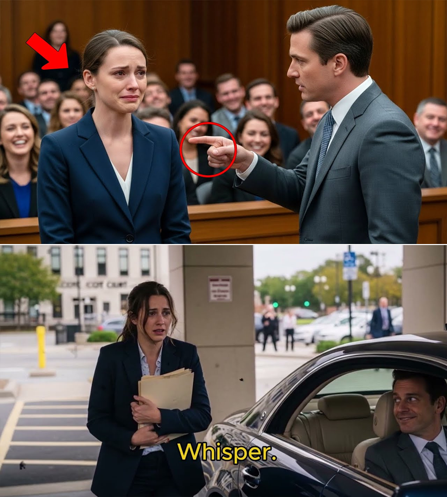 He Smirked Through the Court Hearing, Certain She’d Break—Until a Black Car Stopped Outside and a Billionaire Opened the Door for Her, Without a Word