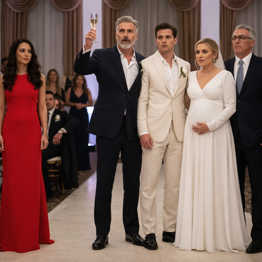 AFTER THE DIVORCE, HE MARRIED THE WOMAN WHO REPLACED HER: The Wedding Everyone Thought Was the Final Victory, the Ex-Wife Who Sat in Silence, the Room Full of Powerful Guests — And the Single Sentence Spoken by One Billionaire That Stopped the Celebration Cold and Changed Everything No One Was Ready to Hear