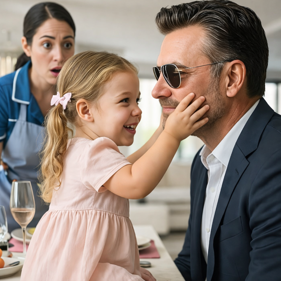 “A Blind Business Tycoon Ate Dinner Alone Every Night — Until a Young Girl Did One Unexpected Thing That Shattered His Routine, Exposed a Hidden Loneliness No One Saw Coming, and Set in Motion a Transformation That Redefined Power, Purpose, and What It Truly Means to See”