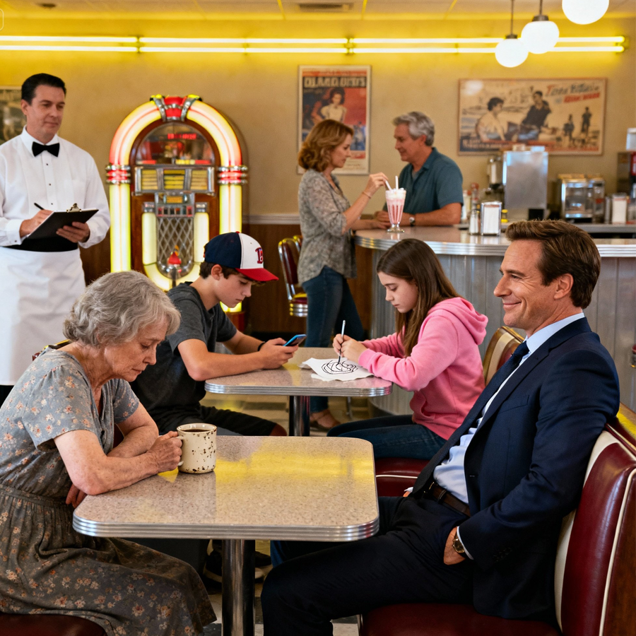 โWhy Did You Bring Your Kids Here?โ Whispered a Poor Widow on a Blind Date, But the Calm Smile of a Powerful CEO Triggered an Awkward Silence, Exposed Hidden Intentions, and Set Off a Chain of Revelations No One Expected Tonight