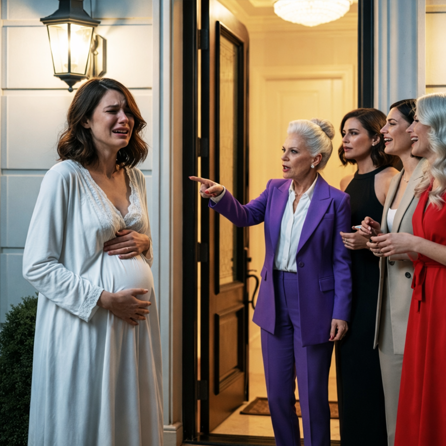 “GET OUT—GO TO YOUR FAMILY!” THEY SCREAMED: The Night She Was Thrown Into the Cold Wearing Only a Nightgown, the Family That Turned Their Backs Without Mercy, the Silence That Followed — And the Stunning Turn of Events That Made Everyone Who Watched That Door Slam Wish They Had Acted Differently