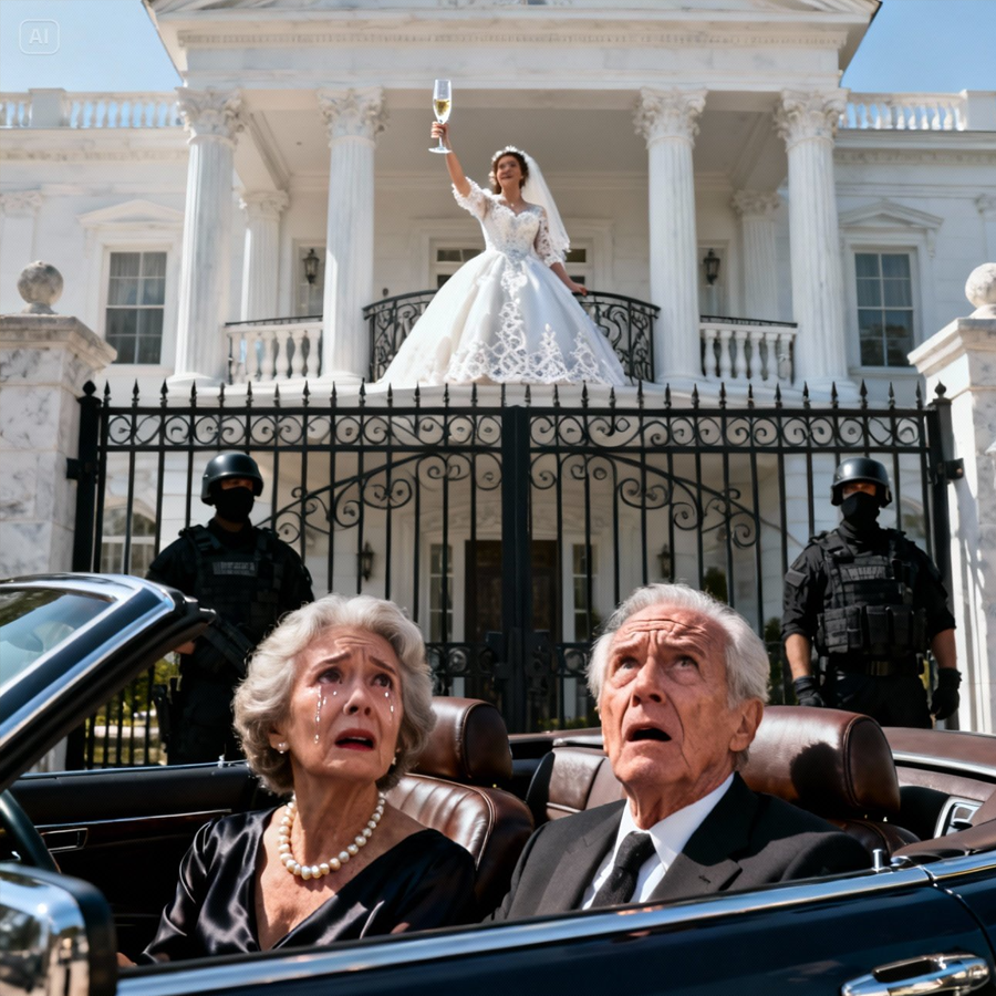 They Arrived Early for Their Daughter’s Wedding—Only to Find a Framed Photo of Themselves at the Entrance With a Sign That Said “DO NOT LET THESE TWO IN.” No Argument. No Scene. Just Silence. The Parents Turned Around and Left the Vineyard Without a Word… and Three Hours Later, When the Bride Finally Asked Where They Were, She Discovered the Celebration Had Quietly Collapsed the Moment She Chose Public Humiliation Over Family, Ending the Wedding Long Before the Last Song Was Played