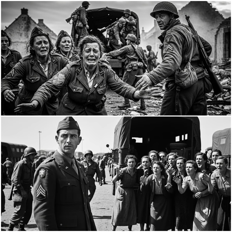 “Don’t Leave Without Us!” They Cried as the Convoy Pulled Away—What Happened Next Defied Orders, Rewrote a Mission, and Turned a Forgotten Evacuation Into a Legend of Courage, When One Allied Captain Heard the Voices Everyone Else Tried to Forget, Turned Back Against the Clock, and Made a Choice That Risked Everything, Exposing a Hidden Chapter of War Where Survival Hung on Minutes, Humanity Overruled Protocol, and a Single Decision Changed Dozens of Lives Forever