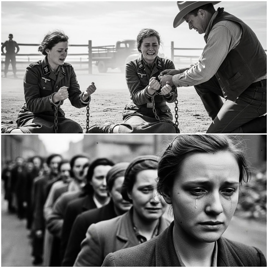 “You’re Not Animals,” the Texas Cowboys Said as They Removed the Chains—What German Women Prisoners Witnessed That Day Shocked an Entire Camp, Rewrote Everything They Believed About the Enemy, and Created a Moment History Almost Forgot