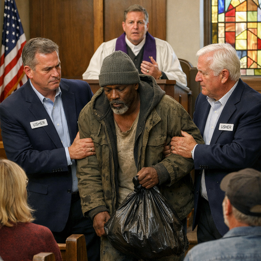 They Forced Him to Leave the Church Without a Second Thought—What the Pastor Discovered Hours Later Left Everyone Stunned