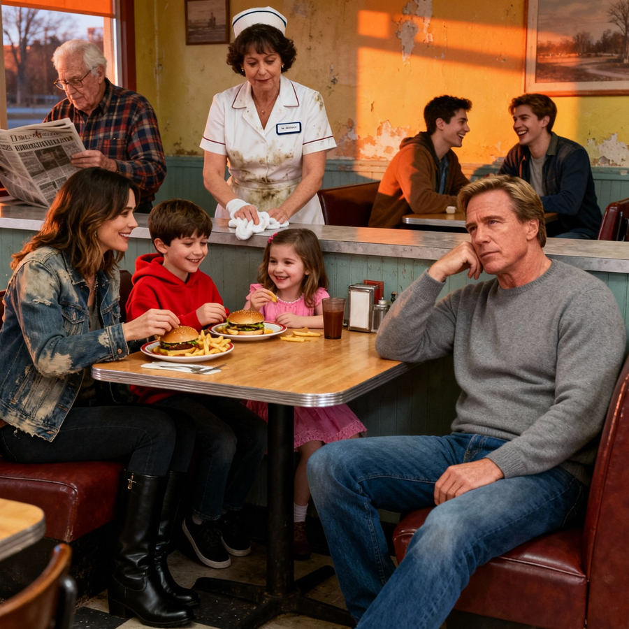 The Billionaire Saw a Single Mom Sharing One Meal with Her Kids at a DinerโBut What He Did Next Took Everyone by Surprise, Unveiling a Hidden Act of Kindness and a Chain of Events That Left the Whole Town in Tears