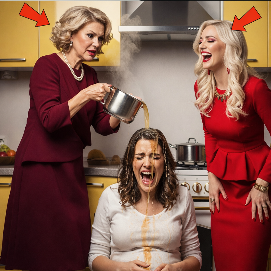 She Thought It Was Just Another Awkward Family Dinner — Until the Kitchen Fell Silent. No One Expected What the Husband’s Mother Did Next, Least of All the Woman Carrying New Life Inside Her. What Began as Smiles and Polite Conversation Turned Into a Moment That Shocked Everyone in the Room. A Single Action Changed a Marriage, Exposed Hidden Loyalties, and Revealed a Truth No One Was Ready to Face. This Story Isn’t About One Incident — It’s About Betrayal, Power, and the Consequences That Follow When Cruelty Is Mistaken for Control.