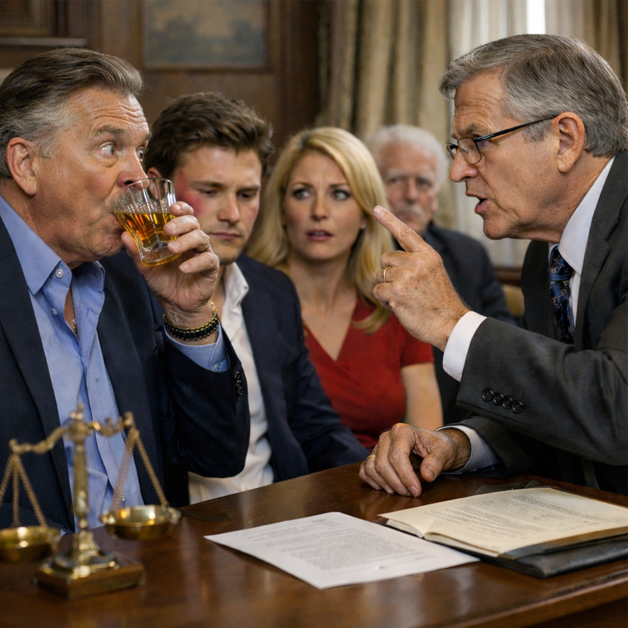 The sound echoed off the mahogany walls like a gavel stroke.