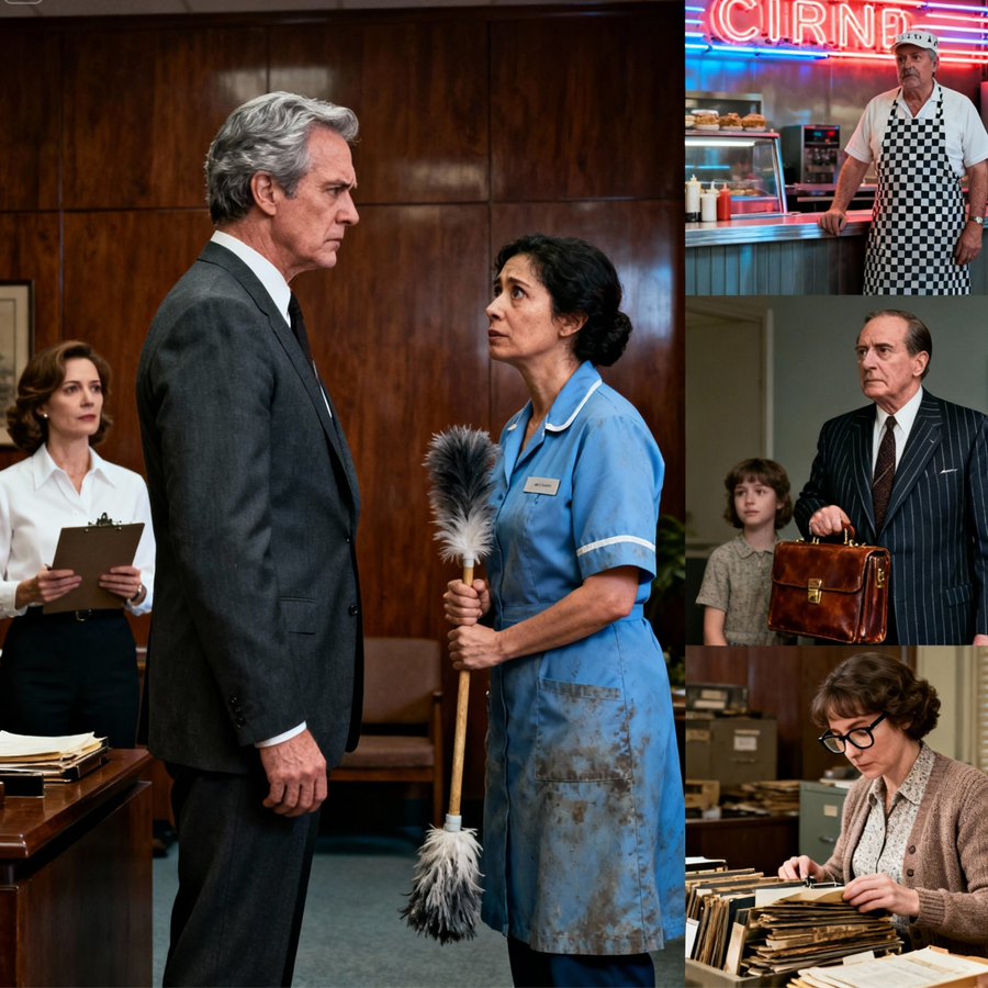 Business Tycoon Hears a Cleaning Woman Singing After Hours, Then Days Later Uncovers a Hidden Family Secret—She Is His Half Sister, Forcing a Stunning Confrontation With the Past, Buried Records, and Choices That Could Reshape Two Lives Forever At Last