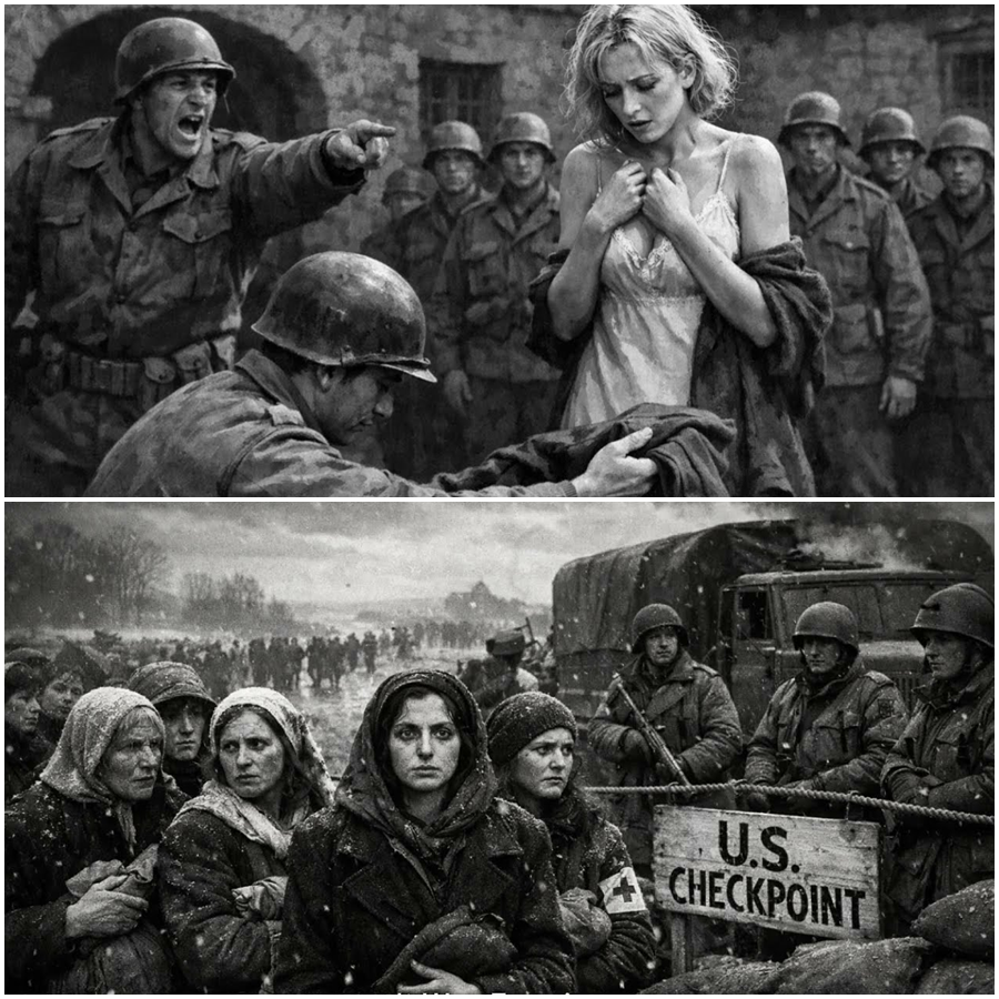 They Made Us Strip in the Freezing Dark—Then a U.S. Soldier Knelt Beside Me, Silently Slipped Off His Own Jacket, and Changed Everything: A Night of Fear, Ice, and a Wordless Act That No One Was Supposed to See but the Cold Remembered Forever