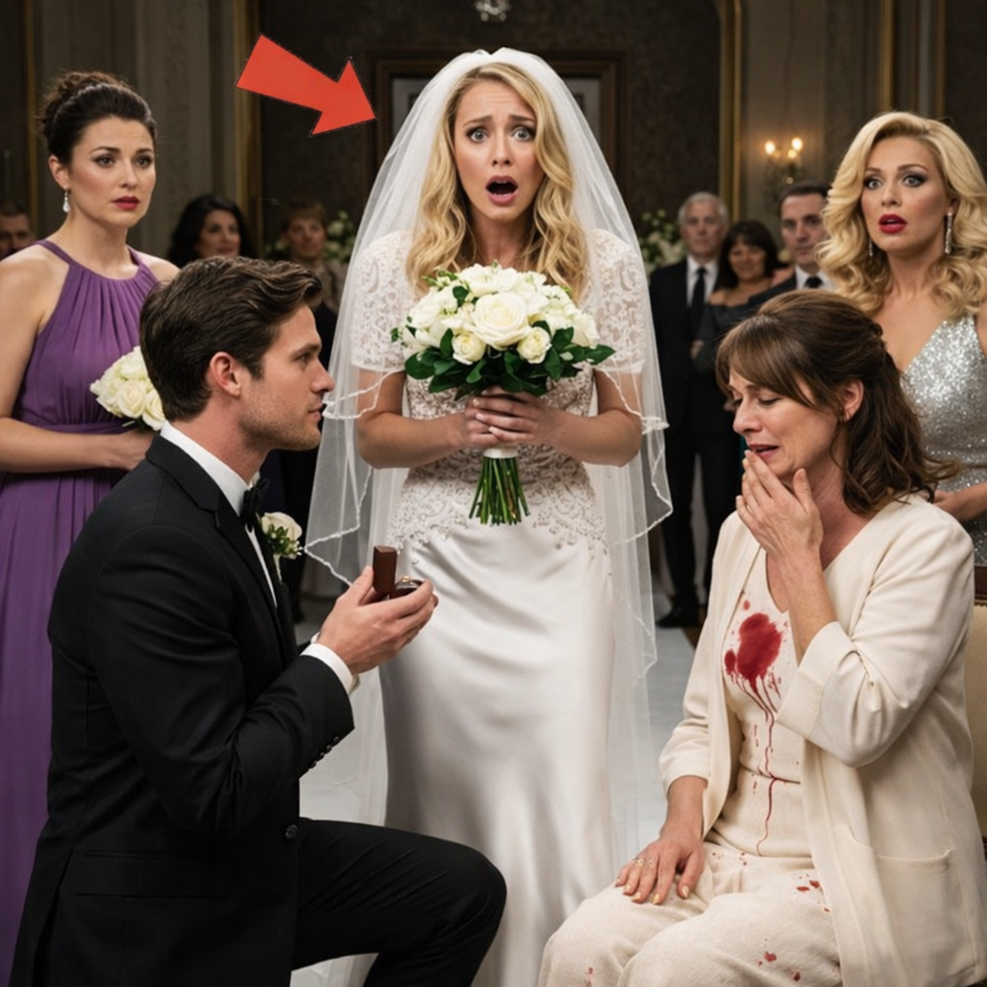 “She Arrived as Just Another Quiet Guest, Sitting Silently at the Edge of a Lavish Wedding—But No One Was Prepared for What Happened Next: As the Celebration Reached Its Peak, Whispers Turned to Shock When the Billionaire Groom Suddenly Stopped the Ceremony, Walked Past the Aisle, and Made a Stunning Proposal That No One Saw Coming, Uncovering Hidden Truths, Shattering Old Expectations, and Leaving an Entire Room of Elite Guests Frozen in Disbelief at a Moment That Redefined Love, Power, and Fate Forever.”