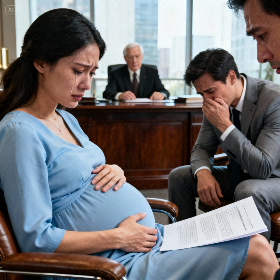 She Walked In to Sign the Final Divorce Papers Calmly and Alone—But When He Looked Up, Noticed Her Rounded Belly, and Realized She Was Seven Months Pregnant, Time Seemed to Stop, the Room Fell Silent, and a Truth He Was Never Prepared to Face Began Unraveling Everything He Thought He Had Left Behind