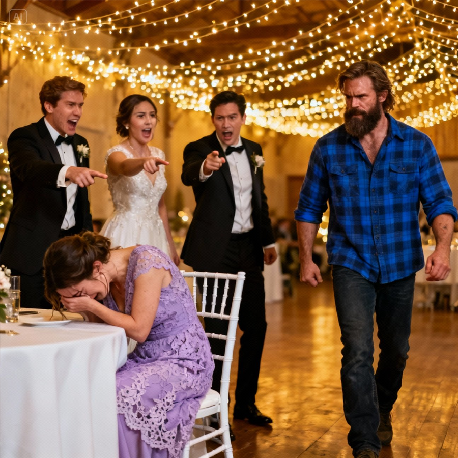 They Whispered, Pointed, and Laughed at the Obese Girl During the Wedding Reception—Until a Quiet Single Father Stood Up Without Warning, Spoke One Sentence No One Expected, and Turned Mockery Into Shock, Silence, and a Reckoning So Powerful That the Celebration Was Never the Same Again