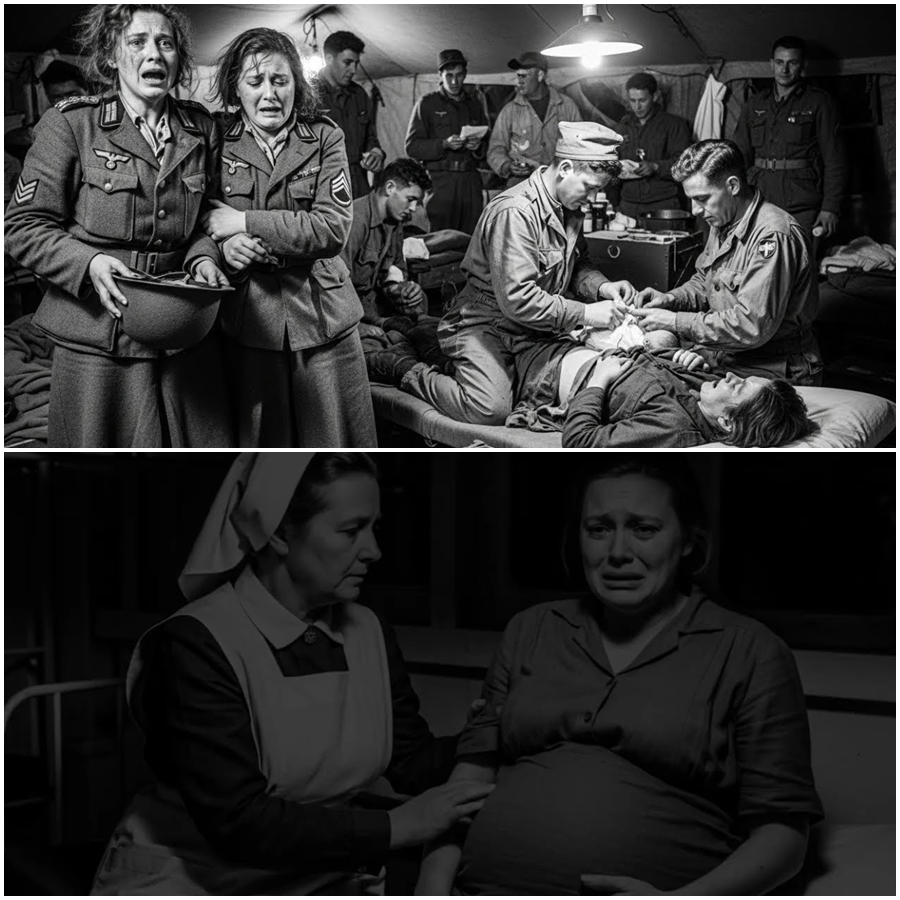 Screams Tore Through the Night at the POW Camp — and Everyone Assumed the Worst. German Women Prisoners Rushed Toward the Medical Tent, Certain Something Terrible Was Happening. Guards Tightened Their Grip. Hearts Pounded. But What They Found Inside Stopped Time. Instead of Violence, There Was Life. Instead of Fear, There Was Focus. American Personnel Were Working Through the Night to Deliver a Baby — the Child of One of Their Own Friends. In a Place Built for Confinement, Humanity Broke Through the Darkness in the Most Unexpected Way.