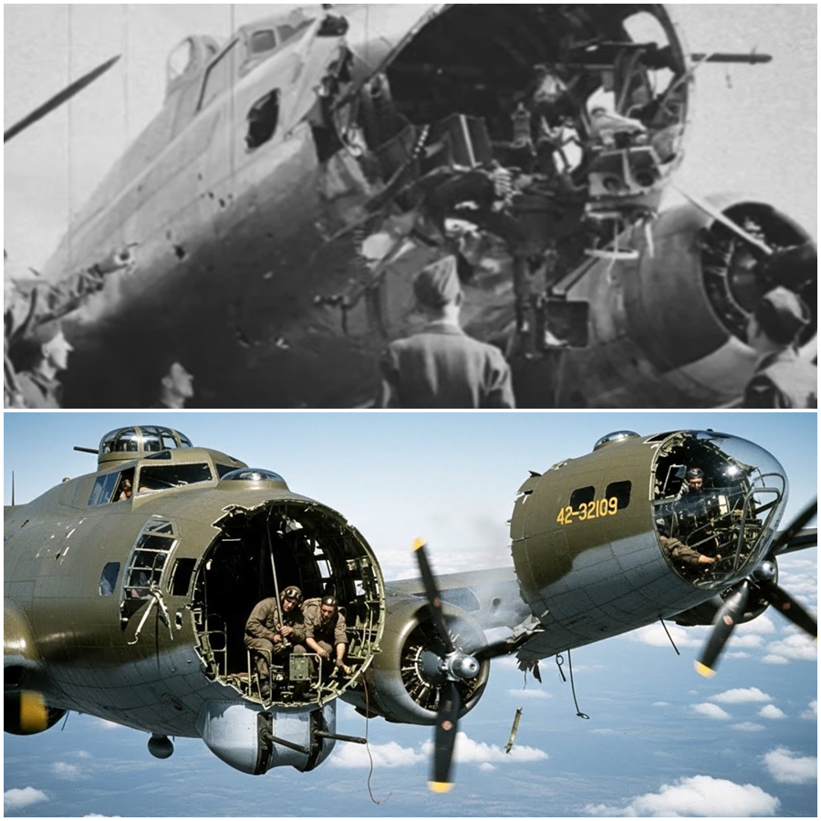 AIRBORNE MIRACLE: B-17 Lost Its Entire NoseโThe Unthinkable 10 Minutes a Crippled Crew Pulled Bare Cables to Survive