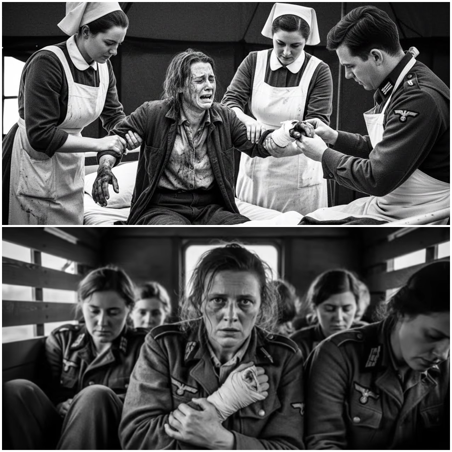 “They Will Cut My Hand Off”: The Bone-Chilling Cry of a German Woman Prisoner Who Believed Mercy Didn’t Exist—How Years of Fear, Rumors, and Silence Exploded When British Troops Entered Her Camp, Why She Sobbed in Terror as a Doctor Worked for Four Endless Hours on Her Injured Hand, and How One Unimaginable Night Turned Panic Into a Story of Humanity So Shocking, So Mysterious, and So Rarely Told That Even Decades Later, Survivors Say the Truth Feels Stranger Than War Itself