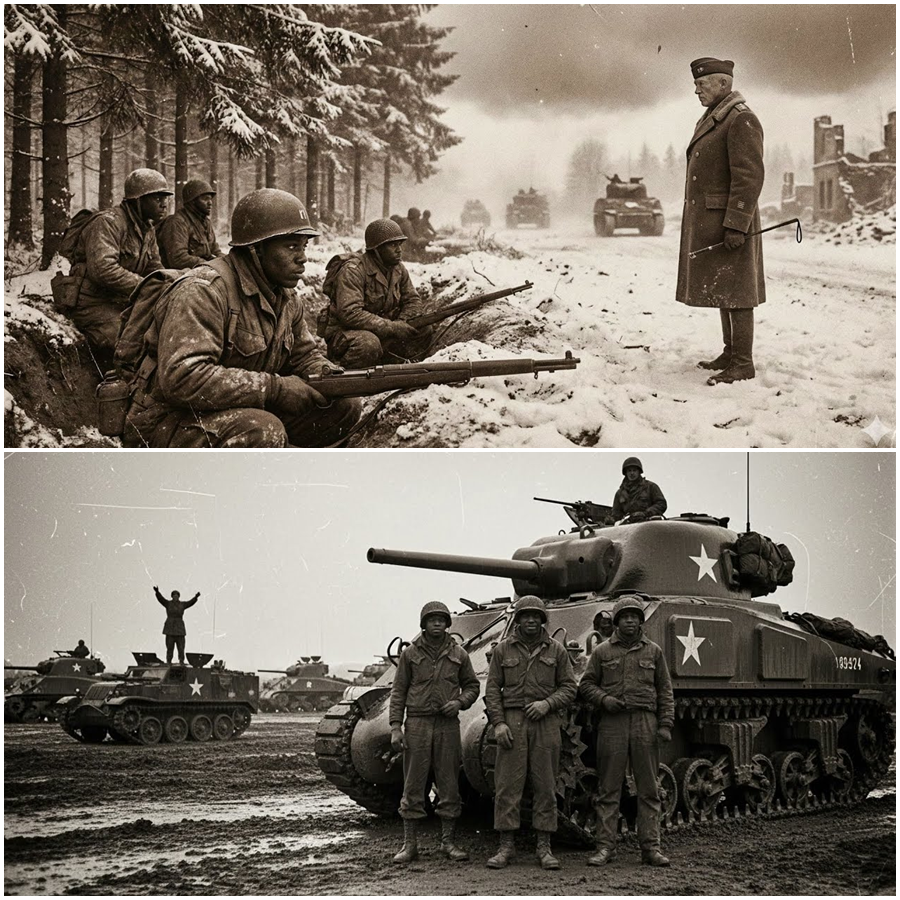 “The Black Panthers of Patton: How the 761st Tank Battalion Shattered German Lines and Racial Barriers Alike”