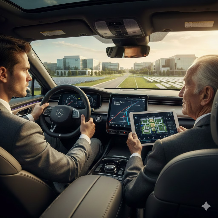 My son locked the doors of his pristine electric sedan, convinced he was driving a senile old man to a hospice to fade away. He didn’t realize he was driving the landlord through his own secret empire.