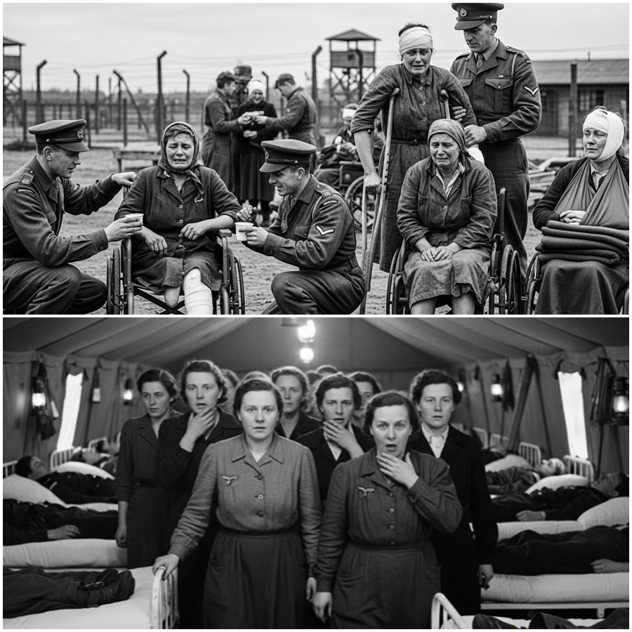 They Expected Neglect, Orders, and Silence—Instead They Wept: Inside the Little-Known World War II Moment When Disabled German Women Prisoners Braced for Harsh Treatment but Were Met by British Soldiers Who Did the Unthinkable. What Began as Fear in a Cold Camp Turned Into Shock, Tears, and a Quiet Reckoning as These Women Realized They Were Being Seen as Human Beings for the First Time in Years, Revealing a Side of War History So Rare, So Emotional, and So Unexpected That Survivors Say It Changed Them Forever