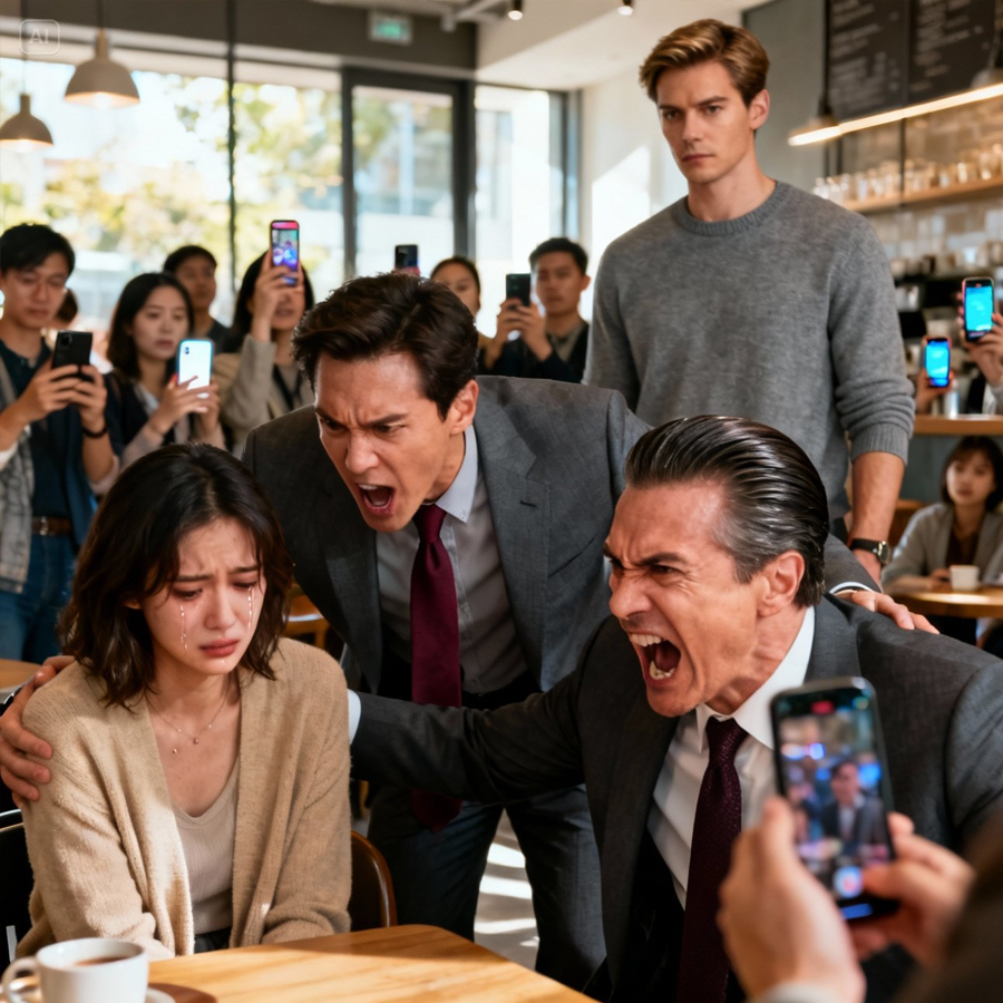 HE THOUGHT SHE WAS ALONE—Until the Café Door Chimed and Everyone Went Quiet: A “Simple” Woman Took a Cruel Blow, Her Coffee Spilled Like a Warning, and the Bully Smirked… Not Knowing the Calm Stranger at the Back Table Was Her Billionaire Brother, the One Name That Makes Banks Answer on the First Ring; What Happened in the Next 90 Seconds—A Phone Call, a Single Sentence, a Security Camera Replay, and a Receipt That Exposed a Hidden Scam—Turned a Loud Brag into a Public Collapse, and Left the Whole Café Staring at the Exit as if the Air Itself Had Changed.