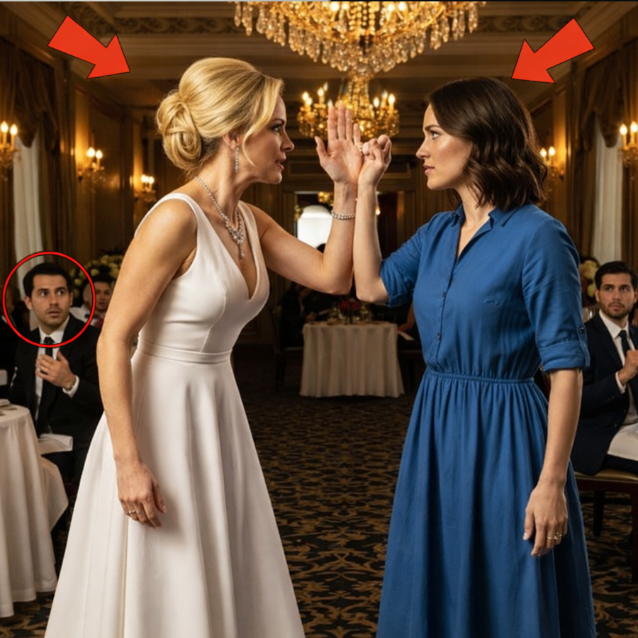 Everyone Lowered Their Voices When She Entered the Restaurant. Conversations Stopped. Waiters Froze. No One Dared Look Directly at the Woman Known as the Billionaire’s Fiancée. Her Reputation Was Enough to Silence a Room. But That Night, Something Unexpected Happened. A Quiet Single Mother, Sitting Alone with Her Child, Did the One Thing No One Else Would. What Followed Wasn’t Loud or Violent — It Was Far More Powerful. Within Minutes, Fear Turned Into Shock, Power Shifted Without Warning, and the Truth About Who Really Held Control Was Exposed in Front of Everyone.